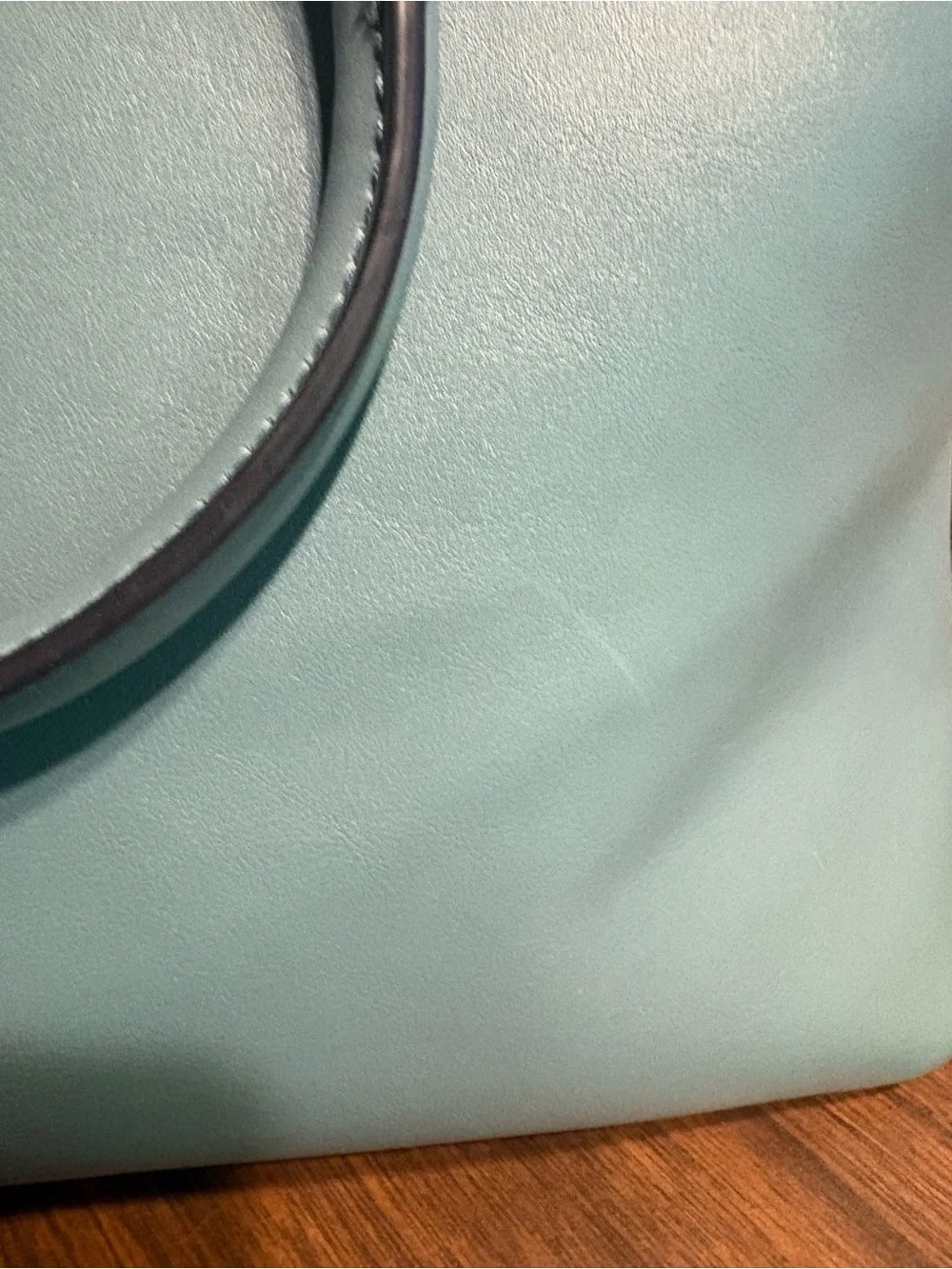 Nine West Seafoam Bow Satchel with Silver Chain